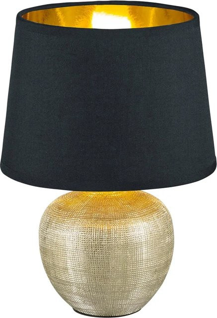 Trio Tischleuchte Luxor Reality Schwarz-Gold, Höhe: 26 cm - Bild 1
