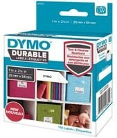DYMO LabelWriter Hochleistungsetiketten aus Polypropylen-Folie, Weiß, B: 54 mm, H: 25 mm, 160 Stück, permanent haftend, Universal-Etiketten - Bild 2