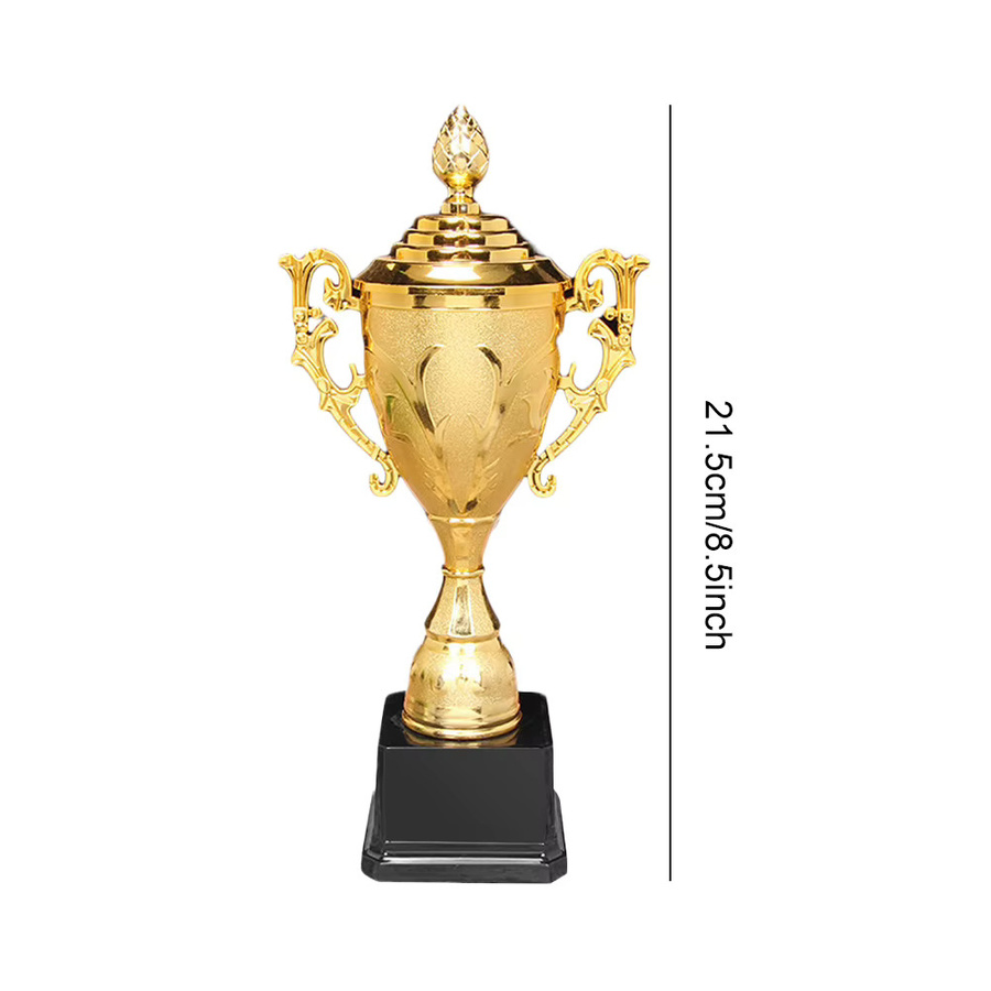 APWIKOGER Goldene Plastik-Trophäe, Pokal mit Deckel - Bild 5