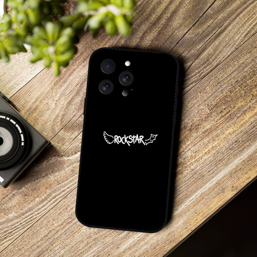 Matte Silikon Handyhülle im DUKI Rapper Design für Apple iPhone Modelle in Schwarz - Bild 5
