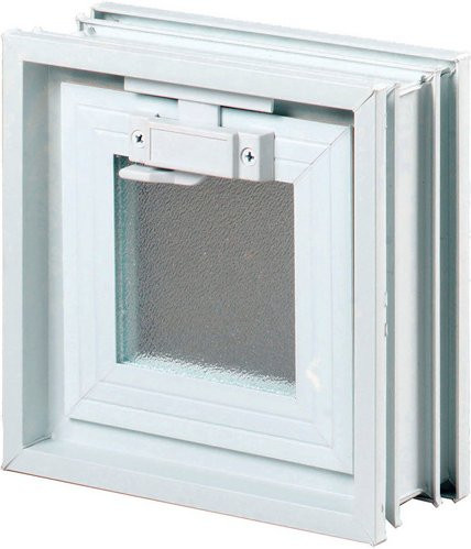 Fuchs Design Lüftungsfenster in Weiss mit einem Wärmedurchgangskoeffizienten von 2,9 W/mK, B/H/T: 30 x 30 x 8 cm - Bild 1