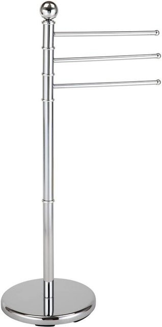 Freistehender Handtuchhalter von Pocoline aus Metall in Silber, B/H/T: 48 x 92 x 28 cm - Bild 1