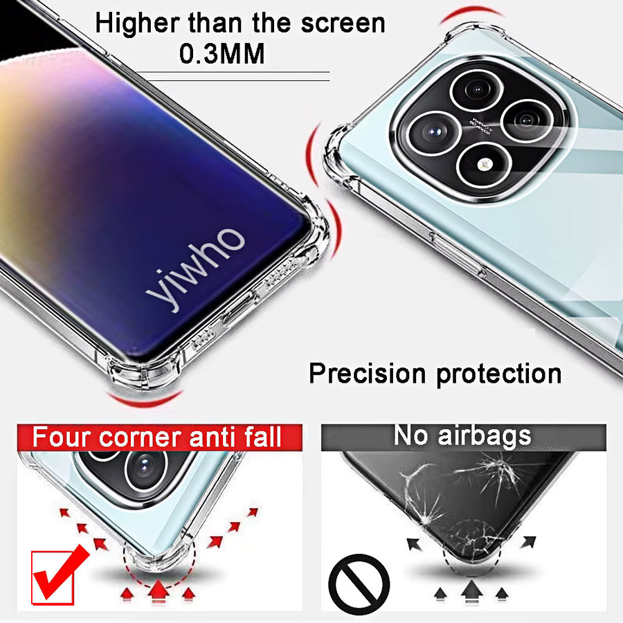Transparente Handyhülle für Xiaomi Redmi Note 14 Pro Plus 5G - Bild 2