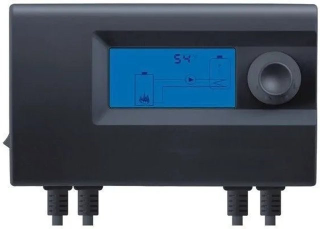 Euroster Speicherlade-Regler 11B mit LCD-Display und Anti-Stopp-Funktion in Schwarz - Bild 1