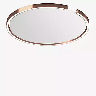 Occhio Mito Soffitto 60 Flat Narrow LED Wand- und Deckeneinbauleuchte, Kopf Roségold, Abdeckung Weiß Matt, x-tra warm (2.200-3.500 K) - Bild 1