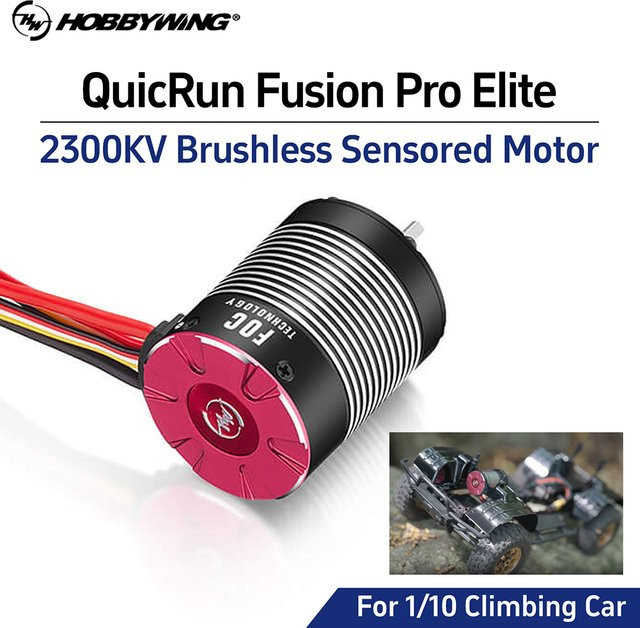 Hobbywing Bürsenloser Sensormotor, 2in1 ESC-Motor, 2300KV, für 1/10 Crawler Car - Bild 1