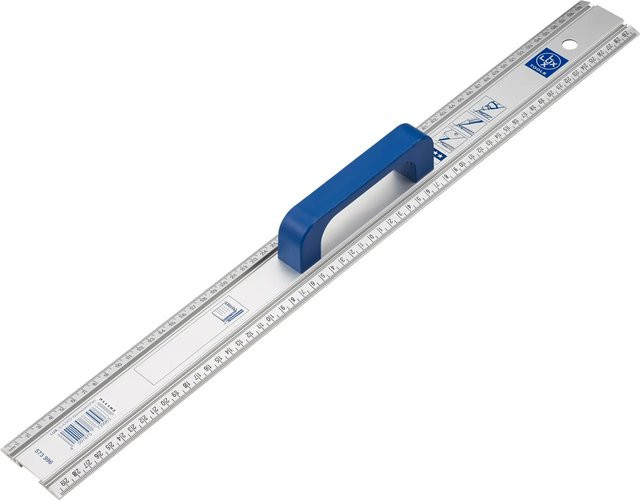 LUX-TOOLS Alu Mess- und Schneidlineal Comfort in Silber, Länge: 60 cm - Bild 1