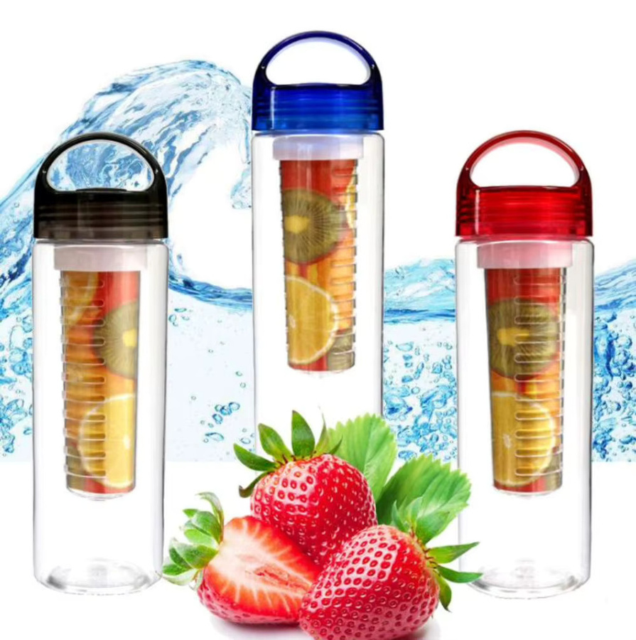 AIWILL Trinkflasche für Sport und Reise, auslaufsicher und unzerbrechlich, Rot, 700 ml - Bild 2