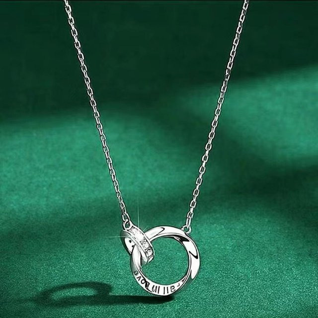 Lucky Star Jewelry Halskette 999 Reinsilber, Zirkonia, Damen - Bild 1
