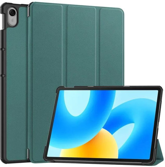 Magnetische Smart-Hülle mit Dreifach-Ständer für Huawei MatePad SE 11 Air, MatePad 11.5 und MatePad 11.5S 2024 in Grün - Bild 1