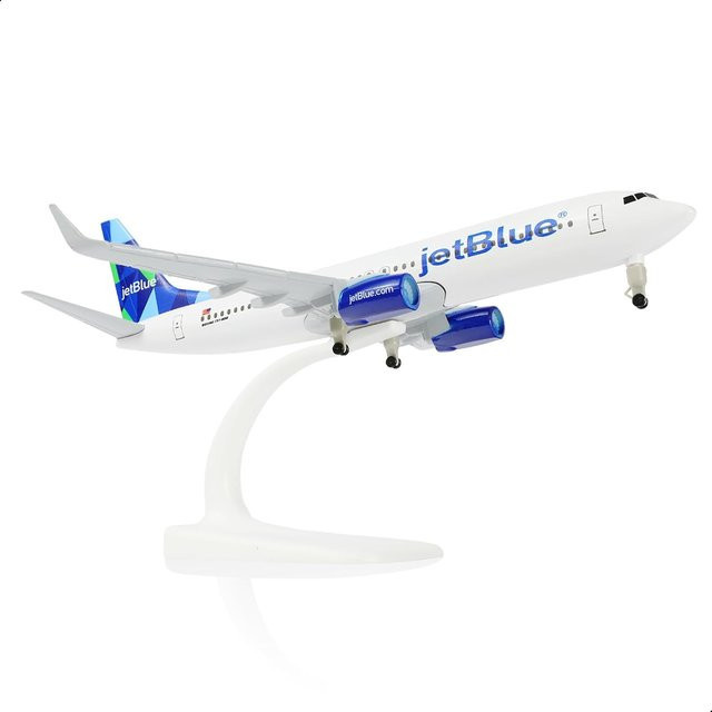 ZOCO B737 USA JET BLUE Airlines Flugzeugmodell, Metall, 20 cm - Bild 1