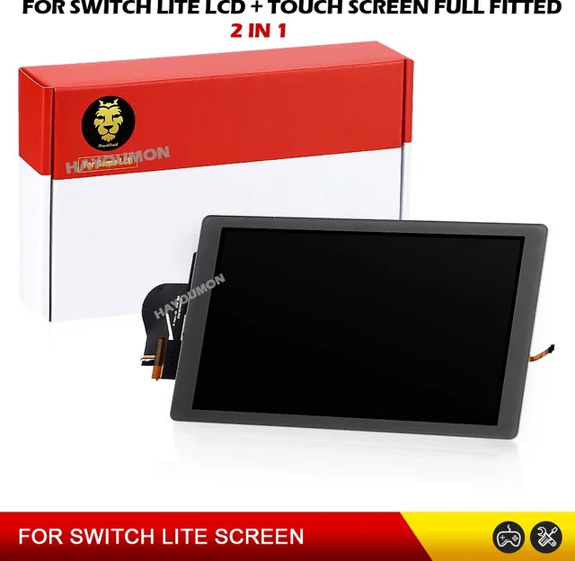 2-in-1 LCD-Touchscreen Ersatzdisplay für Nintendo Switch Lite in Grau - Bild 1