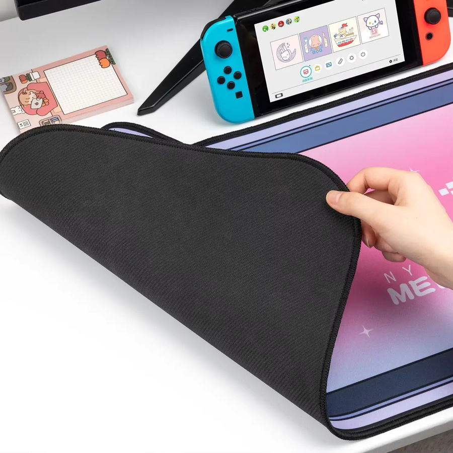 DIXSG Gaming-Mauspad mit Handballenauflage im Cartoon-Design, Übergroße Schreibtischunterlage für Computer und Tastatur, Multicolor - Bild 4