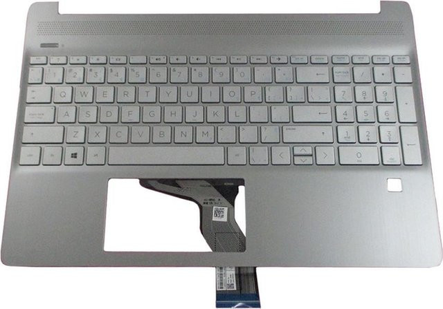 HP Ersatzteil Set mit Cover und Tastatur in Silber für HP 15t-dy, 15-dy und 15s-eq Serien, Italienisches Layout - Bild 1