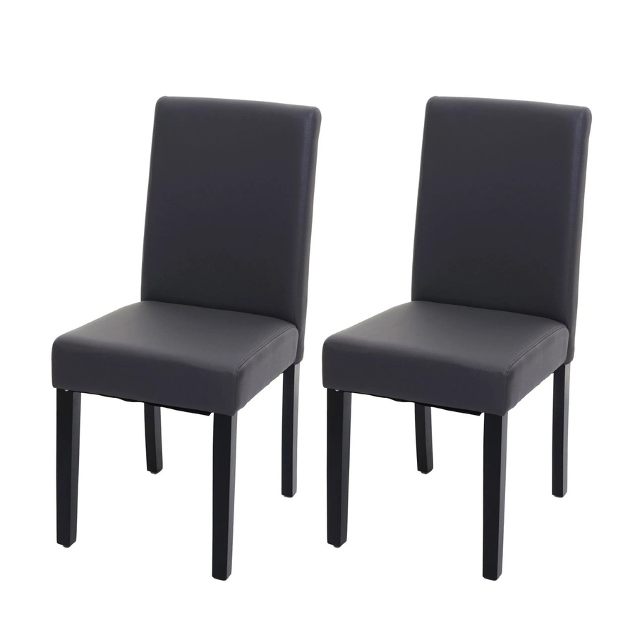 MCW Esszimmerstuhl Littau 2er-Set aus Kunstleder in Grau Matt - Bild 2