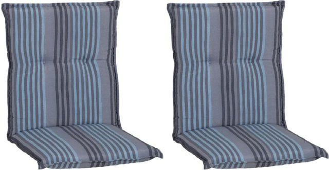 Beo Sitzauflage Turin 2er-Set Blau-Grau B/T/H: 98 x 46 x 8 cm - Bild 1