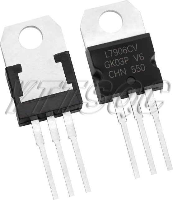 Spannungsregler-IC Set LM7805 und L7812CV in TO-220 Gehäuse, 5V 1,5A und 12V, Farbe: Schwarz - Bild 1