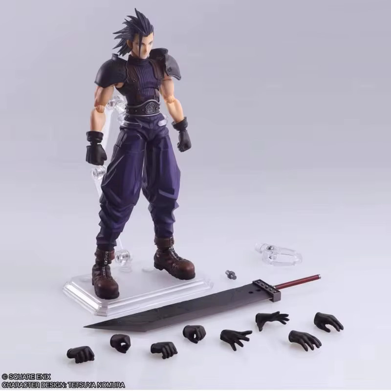 Bandai Action Figur Zack Cloud Strife aus der Kunst Serie als PVC Modell Desktop Ornament in Multicolor - Bild 3