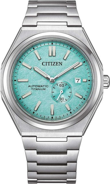 Citizen Armbanduhr, Automatik, Titanium, 41 mm, Herren, Türkis, 10 ATM - Bild 1