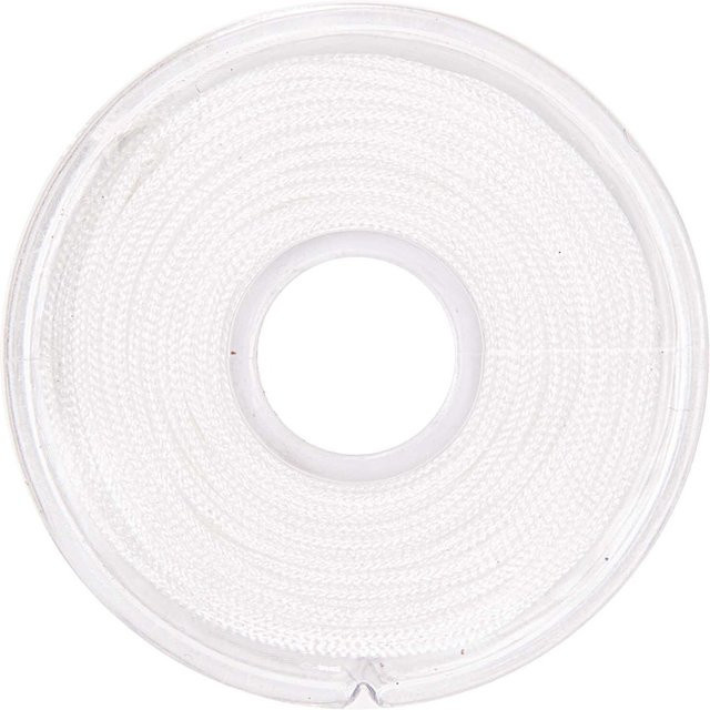 Rico Design Makrameeband aus Polyester, Weiß, 10 m Länge, 1 mm Dicke - Bild 1