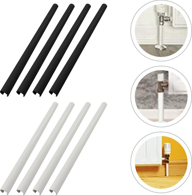 VIBRATITE 4er Set dekorative Kühlerrohrabdeckungen in Weiß, Durchmesser: 15 mm, Längen: 200 mm, 300 mm, 500 mm - Bild 1