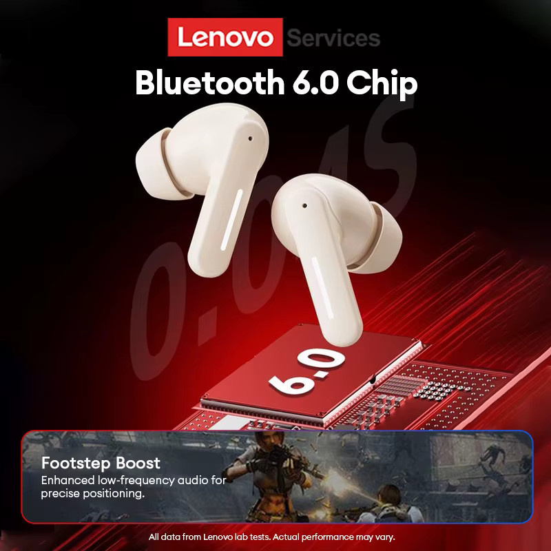 Lenovo LE209 Wireless Bluetooth 6.0 Kopfhörer mit Geräuschunterdrückung und Mikrofon für Sport, erhältlich in Schwarz oder Weiß - Bild 2