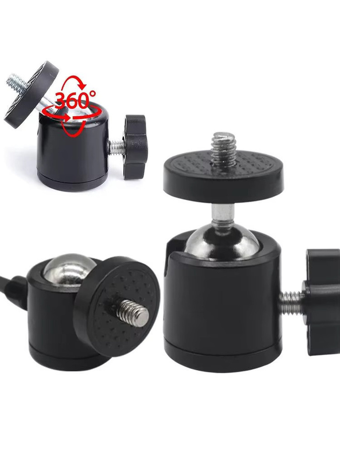 SEamopar Universal Mini Stativ Kugelkopf mit 1/4 Zoll Schraube Adapter in Schwarz für Digital Kamera DSLR und Live Stream Licht Zubehör - Bild 5