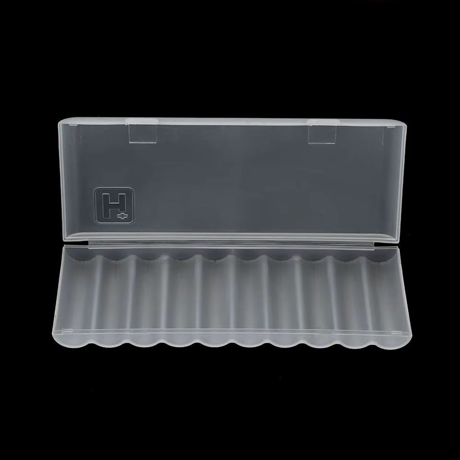 VORTNGLE Batterie-Aufbewahrungsbox mit 10 Fächern, transparenter Kunststoff-Organizer für AAA, AA und 18650 Batterien - Bild 2