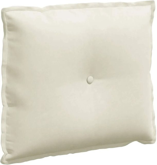 vidaXL Rückenkissen aus Cordstoff in Creme und Beige, B/H: 60 x 50 cm - Bild 1