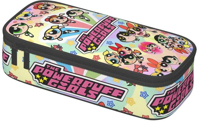 Fancy Style Studio Powerpuff Girls Federmäppchen mit großem Stauraum, Schwarz und Beige - Bild 1