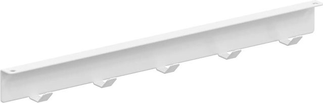 Vauth-Sagel Add Hook Hakenleiste mit 5 Haken aus Stahlblech in Weiß, Breite: 43,2 cm - Bild 1