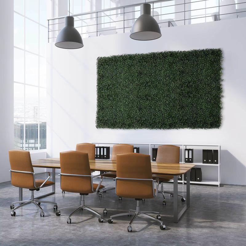 FLOORDIREKT Pflanzenwand Boxwood Dark-Green – Künstliche Pflanzen zur Wandmontage in Grün, quadratisch, 50 x 50 x 50 cm - Bild 3