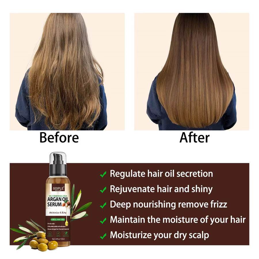 lockmio Haarpflege-Serum mit Arganöl und Rizinusöl, Lockiges Haar - Bild 3