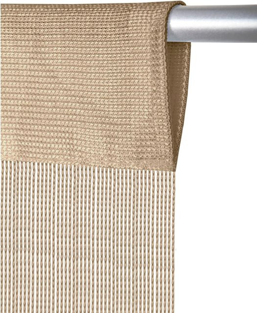 Arsvita Fadenvorhang Prince, Beige, Transparent, Breite: 90 cm, Höhe: 250 cm - Bild 1