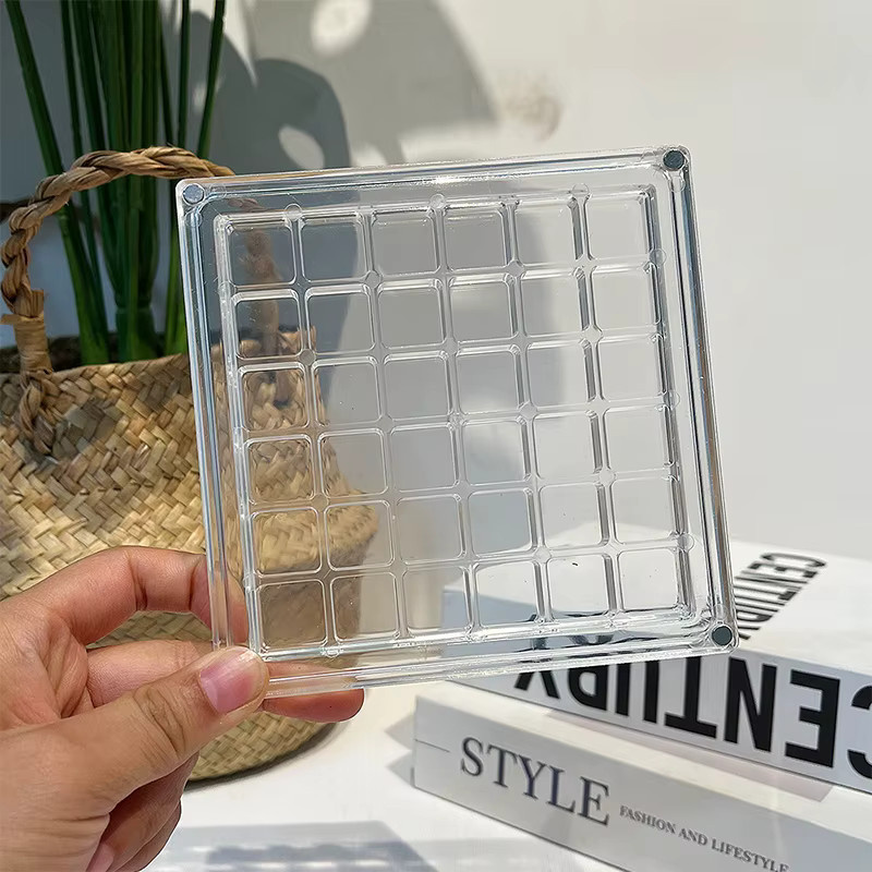 JETTING Aufbewahrungsbox aus Acryl in Transparent und Gold mit 36/64/100 Fächern zur Aufbewahrung von Goldbohnen und Anhängern - Bild 5