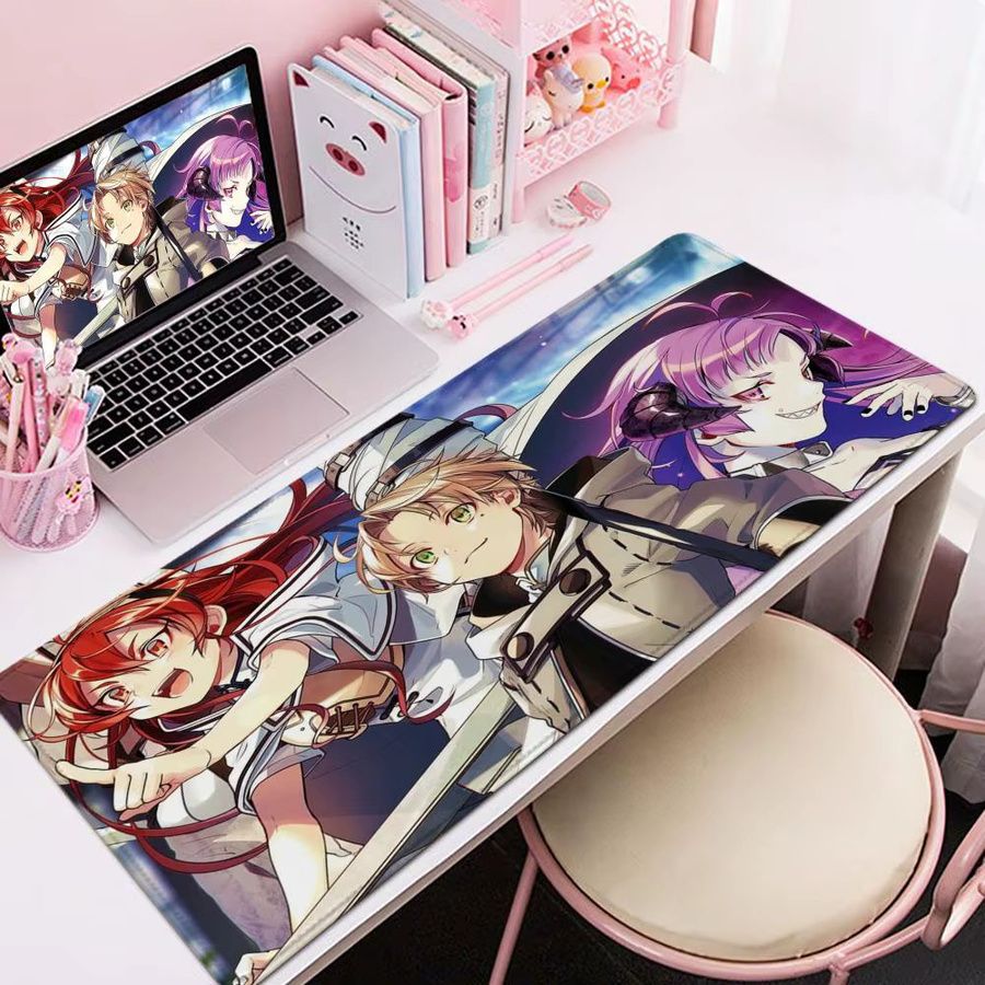 Mushoku Tensei Gaming-Mauspad XXL Schreibtischunterlage, Mehrfarbig, B/T: 90 x 40 cm - Bild 2