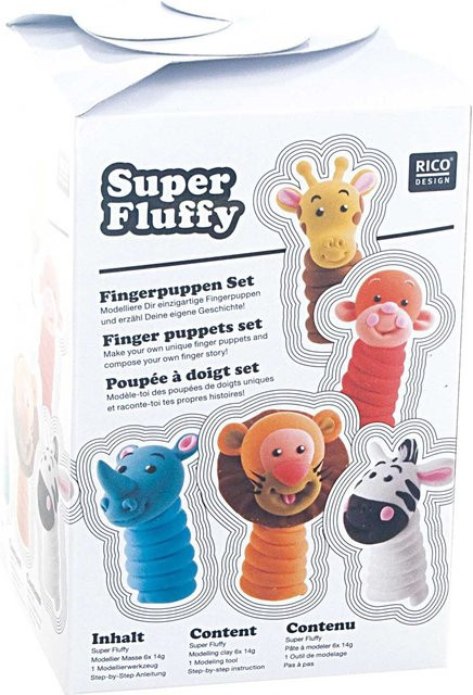 Rico Design Super Fluffy Set Fingerpuppen - Bild 1