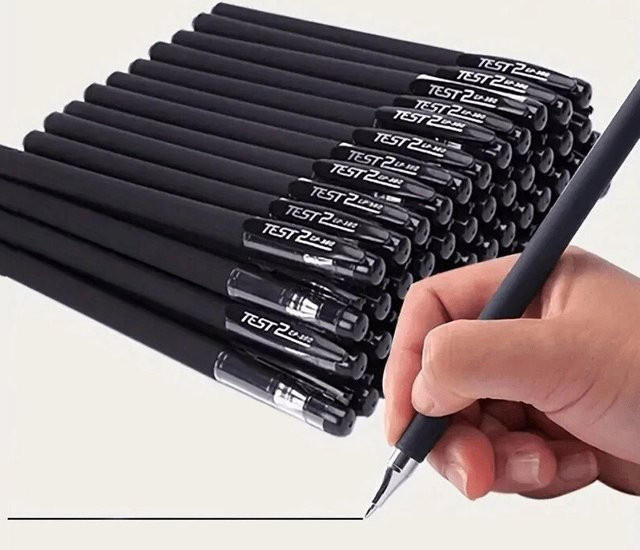 10 Stück mattierte Gelstifte mit schwarzer Tinte für Schule und Büro - Bild 1