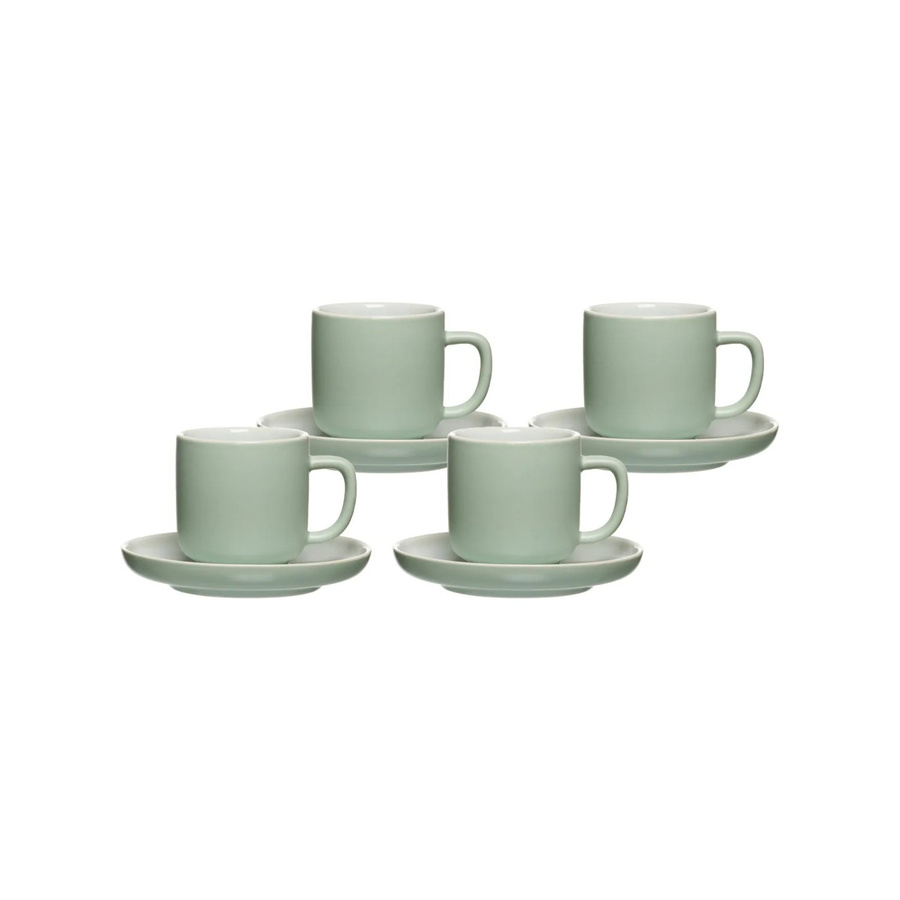 Ritzenhoff & Breker Jasper Espressotassen mit Untertassen 4er Set Green 100 ml - Bild 2