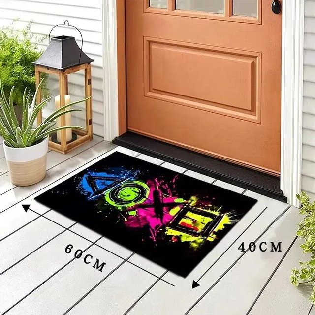 Vikama Kristall Samt Teppich Multicolor B/T: 40 x 60 cm - Bild 1