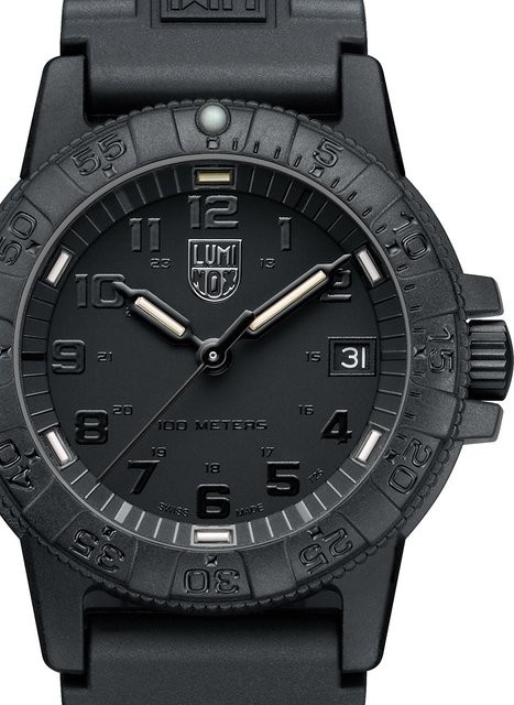Luminox Armbanduhr, Quarz, Kunststoff, 39 mm, Silikon, Schwarz, Unisex - Bild 1