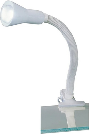 Trio Klemmleuchte Flexo Weiß, verstellbare Leselampe mit Clip, H x B x T: 30,0 x 30,0 x 8,2 cm