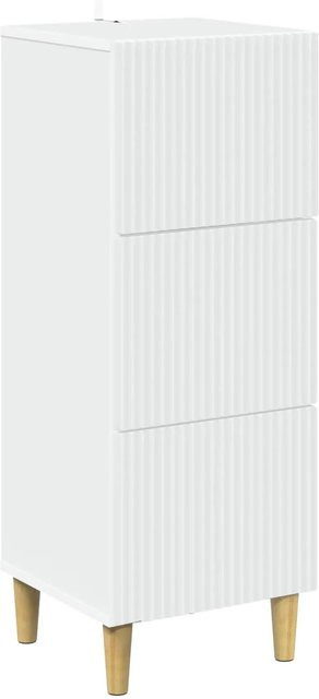 vidaXL Schubladenschrank Weiß aus Holzwerkstoff B: 33 cm, T: 34,5 cm, H: 90 cm - Bild 1