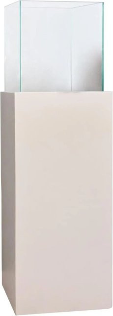 Vivanno Windlichtsäule Candela in Weiß, B/T/H: 25 x 25 x 80 cm - Bild 1