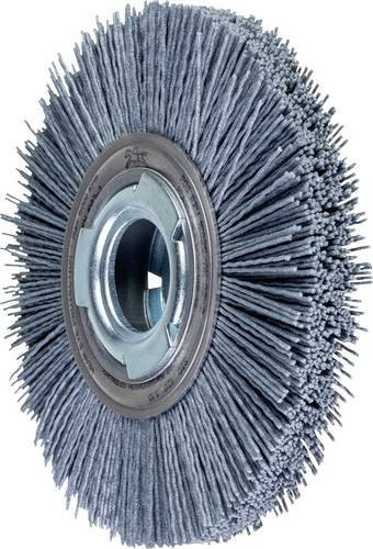 PFERD Rundbürste RBU breit ungezopft für Winkelschleifer mit SiC-Filament Ø 1,10 mm, Korn 120, Grau - Bild 1