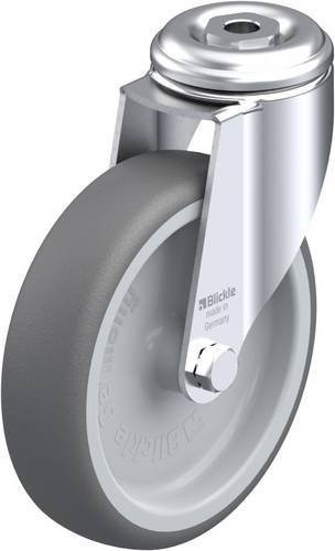 Blickle LKRA-PATH 126G-11 Lenkrolle in Grau, Rad-Durchmesser: 125 mm, Tragfähigkeit: 120 kg, Material: Stahl und Kunststoff, verzinkt - Bild 1