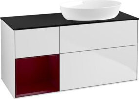 V&B Waschtischunterschrank Finion in Weiß lackiert, Breite: 120 cm, Tiefe: 50,1 cm, Höhe: 50,1 cm - Bild 1