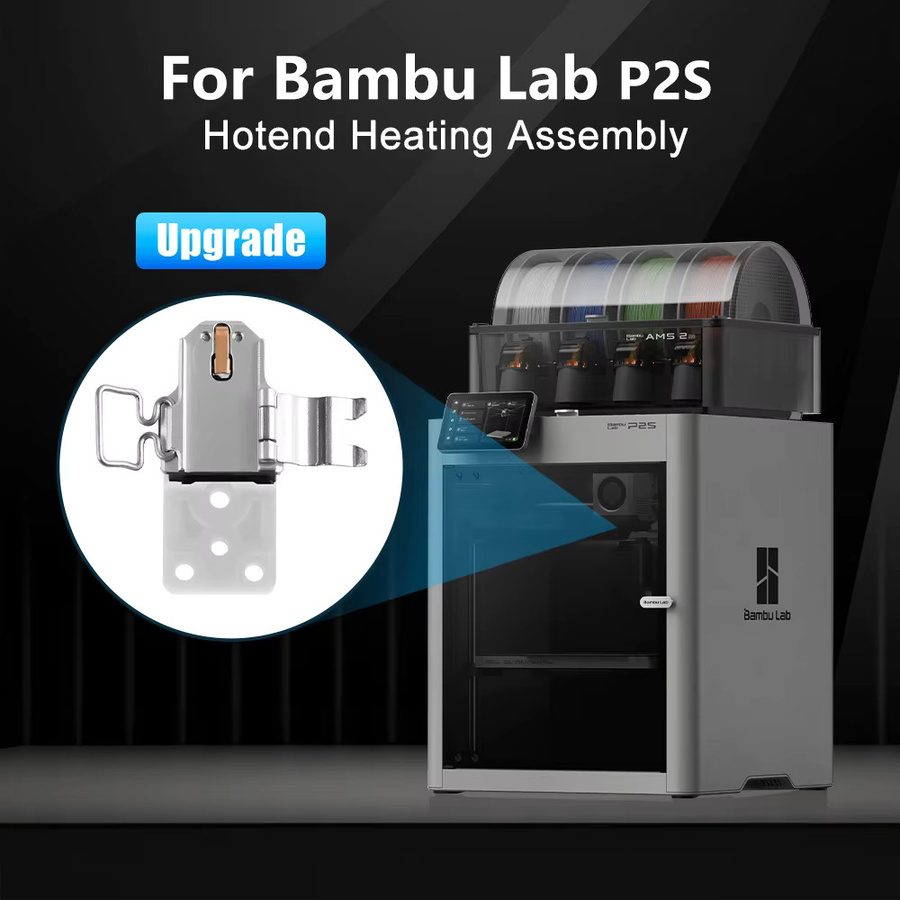 Bambu Lab P2S Verbesserte Hotend-Heizbaugruppe mit Zirkonoxid-Keramik Wärmeisolierblock und Montageteilen - Bild 3