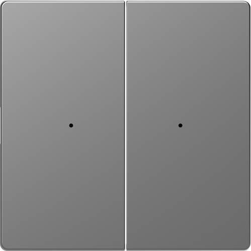 Merten Abdeckung für Wechselschalter System Design in Edelstahl und Grau MEG5220-6036 - Bild 1
