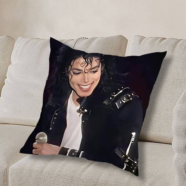 ZX Blanket Michael Jackson Kissenbezug, Schwarz, B/B: 55 x 55 cm - Bild 1